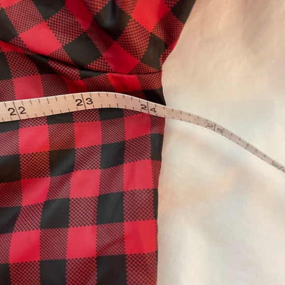 Red and black checked rain jacket - Picture 10 of 12